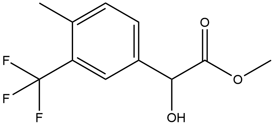 Methyl α-hydroxy-4-methyl-3-(trifluoromethyl)benzeneacetate Structure