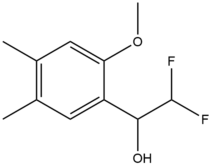 α-(Difluoromethyl)-2-methoxy-4,5-dimethylbenzenemethanol Structure