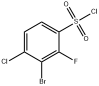 Benzenesulfonyl chloride, 3-bromo-4-chloro-2-fluoro- Structure