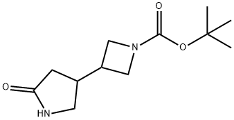 tert-butyl 3-(5-oxopyrrolidin-3-yl)azetidine-1-carboxylate Structure