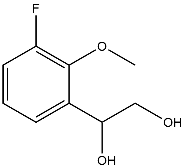 1-(3-Fluoro-2-methoxyphenyl)-1,2-ethanediol Structure