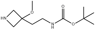 tert-butyl N-[2-(3-methoxyazetidin-3-yl)ethyl]carbamate 구조식 이미지