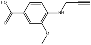 3-Methoxy-4-(2-propyn-1-ylamino)benzoic acid 구조식 이미지