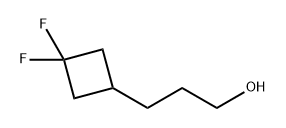 Cyclobutanepropanol, 3,3-difluoro- Structure