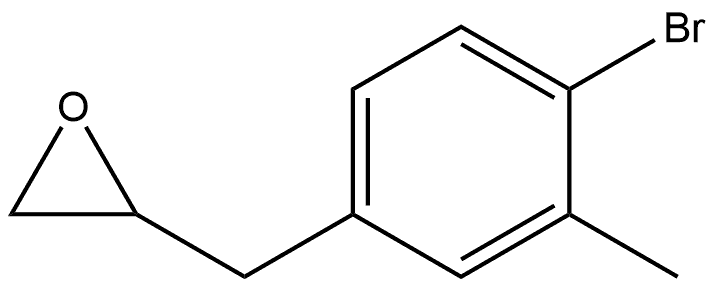 2-[(4-Bromo-3-methylphenyl)methyl]oxirane Structure