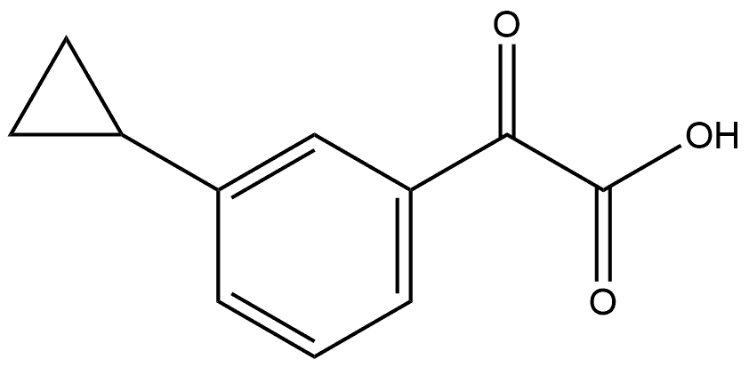 2-(3-cyclopropylphenyl)-2-oxoacetic acid Structure