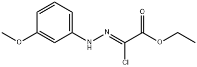 Acetic acid, 2-chloro-2-[2-(3-methoxyphenyl)hydrazinylidene]-, ethyl ester, (2Z)- Structure