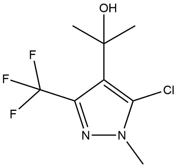 5-Chloro-α,α,1-trimethyl-3-(trifluoromethyl)-1H-pyrazole-4-methanol Structure