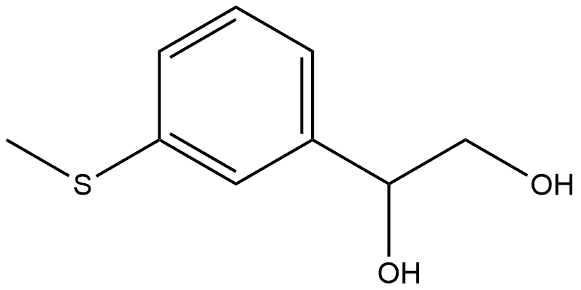 1-[3-(Methylthio)phenyl]-1,2-ethanediol Structure