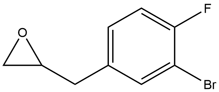 2-[(3-Bromo-4-fluorophenyl)methyl]oxirane Structure