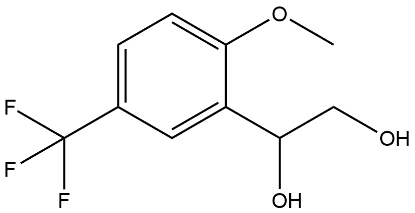 1-[2-Methoxy-5-(trifluoromethyl)phenyl]-1,2-ethanediol Structure