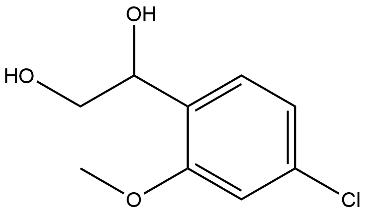 1-(4-Chloro-2-methoxyphenyl)-1,2-ethanediol Structure