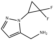 [1-(2,2-difluorocyclopropyl)-1h-pyrazol-5-yl]methanamine Structure