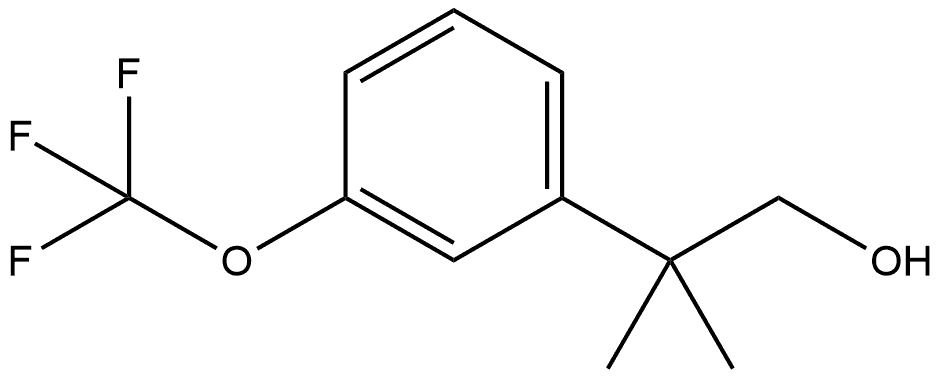 2-methyl-2-(3-(trifluoromethoxy)phenyl)propan-1-ol Structure