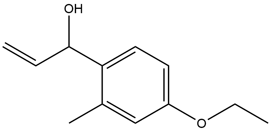 α-Ethenyl-4-ethoxy-2-methylbenzenemethanol Structure