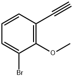 1-Bromo-3-ethynyl-2-methoxybenzene 구조식 이미지