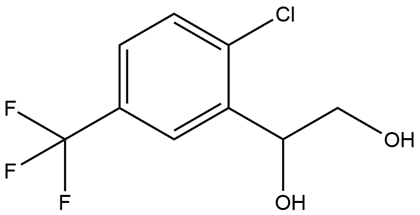 1-[2-Chloro-5-(trifluoromethyl)phenyl]-1,2-ethanediol Structure