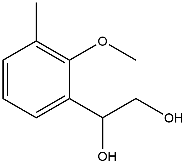 1-(2-Methoxy-3-methylphenyl)-1,2-ethanediol Structure