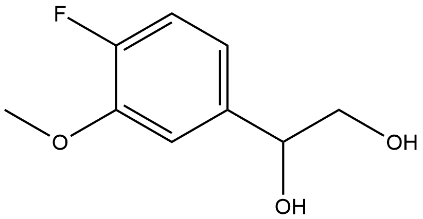 1-(4-Fluoro-3-methoxyphenyl)-1,2-ethanediol Structure