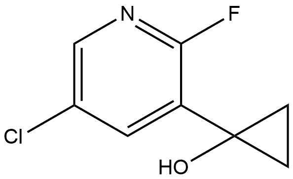 1-(5-Chloro-2-fluoro-3-pyridinyl)cyclopropanol Structure