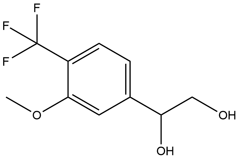 1-[3-Methoxy-4-(trifluoromethyl)phenyl]-1,2-ethanediol Structure