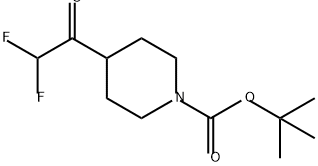 tert-butyl
4-(2,2-difluoroacetyl)piperidine-1-carboxylate Structure