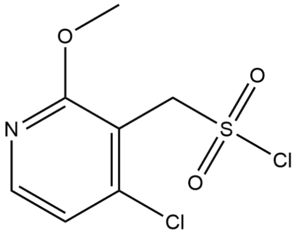 4-Chloro-2-methoxy-3-pyridinemethanesulfonyl chloride (ACI) Structure