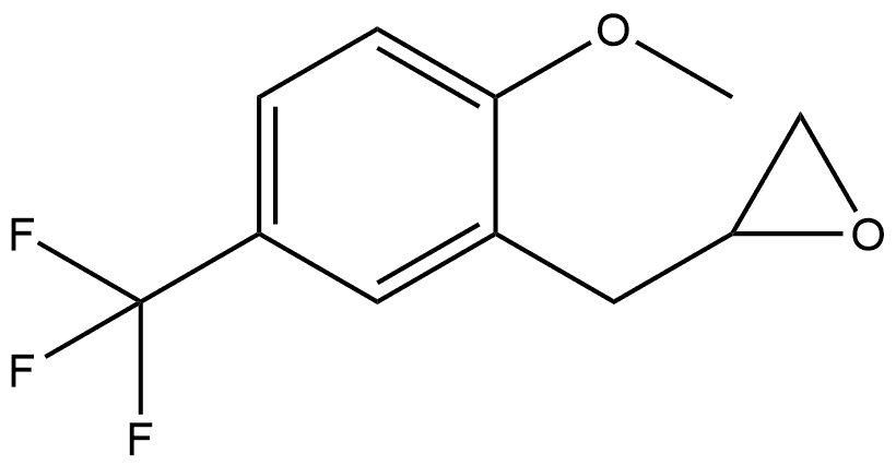 2-[[2-Methoxy-5-(trifluoromethyl)phenyl]methyl]oxirane Structure