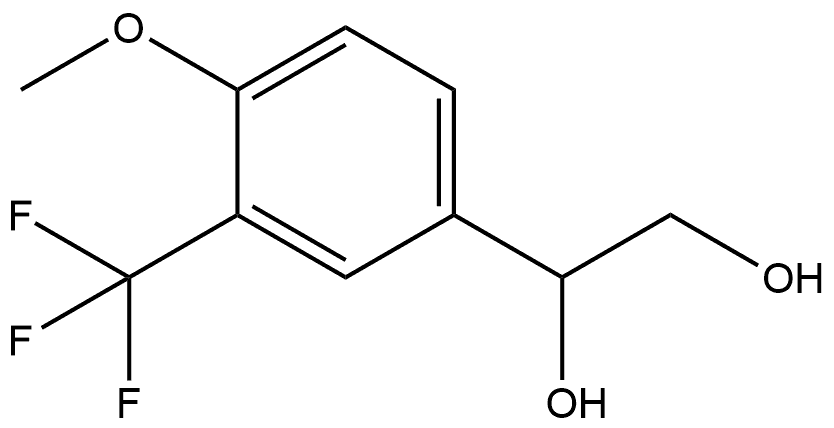 1-[4-Methoxy-3-(trifluoromethyl)phenyl]-1,2-ethanediol Structure