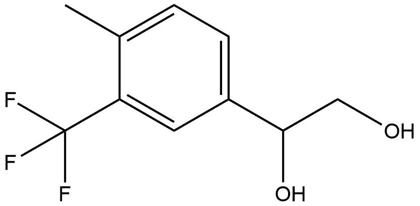 1-[4-Methyl-3-(trifluoromethyl)phenyl]-1,2-ethanediol Structure