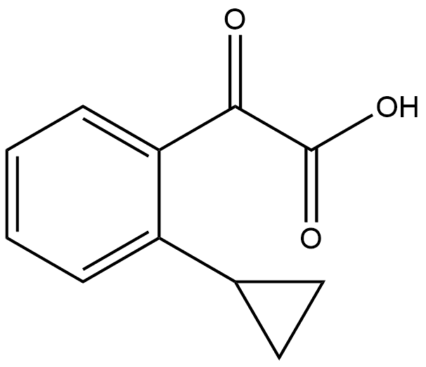 2-(2-cyclopropylphenyl)-2-oxoacetic acid Structure