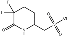 (5,5-difluoro-6-oxopiperidin-2-yl)methanesulfonyl chloride 구조식 이미지