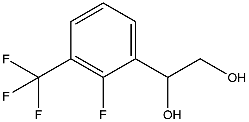 1-[2-Fluoro-3-(trifluoromethyl)phenyl]-1,2-ethanediol Structure