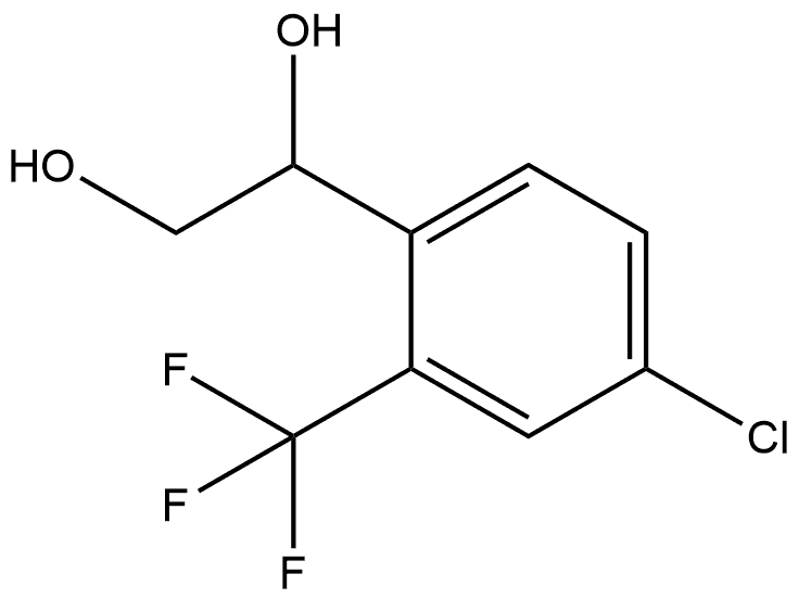 1-[4-Chloro-2-(trifluoromethyl)phenyl]-1,2-ethanediol Structure