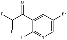 1-(5-Bromo-2-fluoropyridin-3-yl)-2,2-difluoroethanone Structure