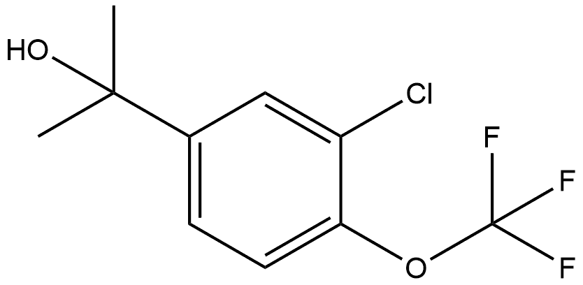 3-Chloro-α,α-dimethyl-4-(trifluoromethoxy)benzenemethanol Structure