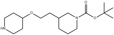 tert-butyl
3-[2-(piperidin-4-yloxy)ethyl]piperidine-1-carboxyl
ate Structure