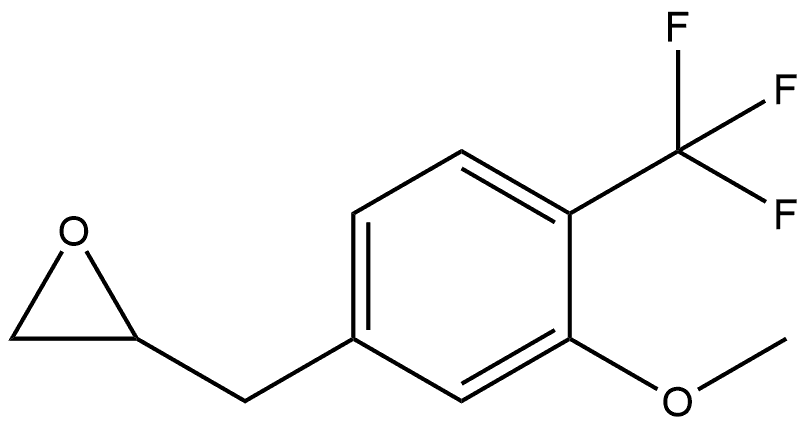 2-[[3-Methoxy-4-(trifluoromethyl)phenyl]methyl]oxirane Structure