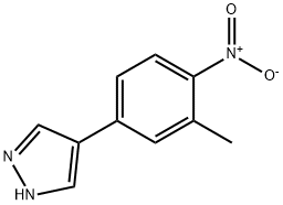 1H-Pyrazole, 4-(3-methyl-4-nitrophenyl)- Structure