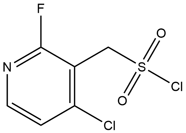 4-Chloro-2-fluoro-3-pyridinemethanesulfonyl chloride (ACI) Structure