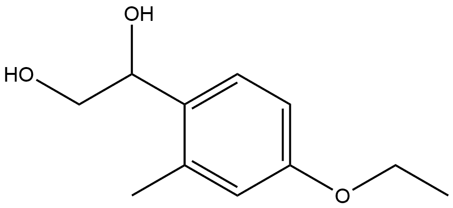 1-(4-Ethoxy-2-methylphenyl)-1,2-ethanediol Structure