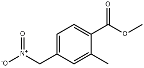 Benzoic acid, 2-methyl-4-(nitromethyl)-, methyl ester Structure