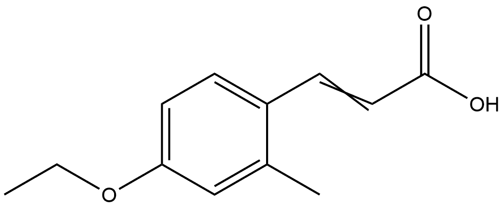 3-(4-Ethoxy-2-methylphenyl)-2-propenoic acid Structure