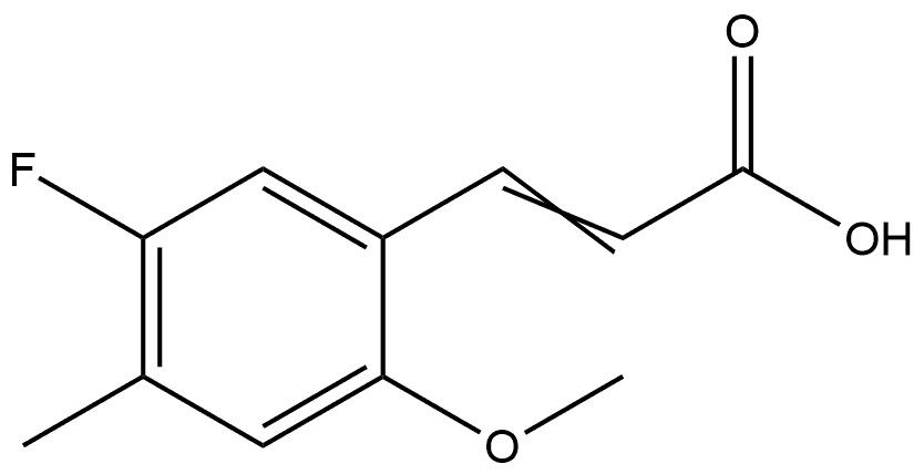 3-(5-Fluoro-2-methoxy-4-methylphenyl)-2-propenoic acid Structure