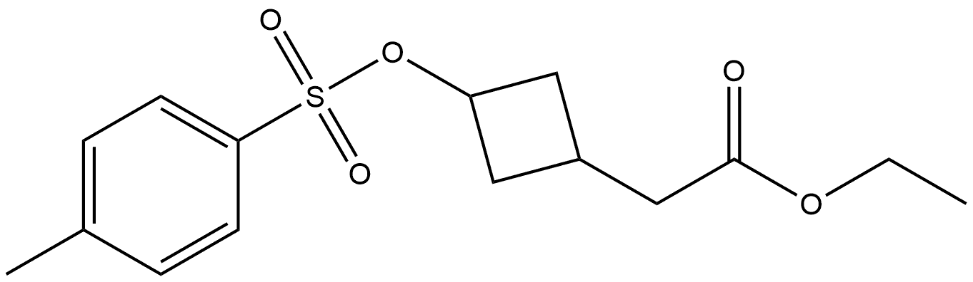 ethyl 2-(3-(tosyloxy)cyclobutyl)acetate Structure