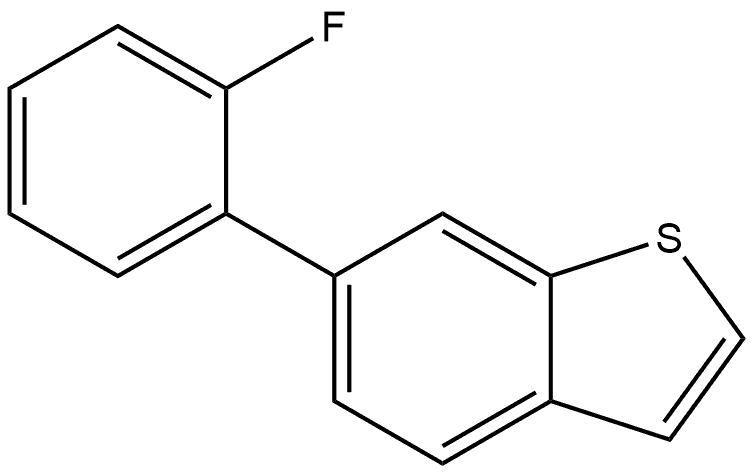 Benzo[b]thiophene, 6-(2-fluorophenyl)- Structure