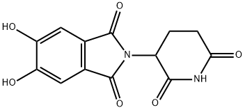 1H-Isoindole-1,3(2H)-dione, 2-(2,6-dioxo-3-piperidinyl)-5,6-dihydroxy- 구조식 이미지