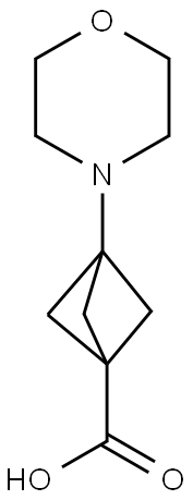 Bicyclo[1.1.1]pentane-1-carboxylic acid, 3-(4-morpholinyl)- Structure