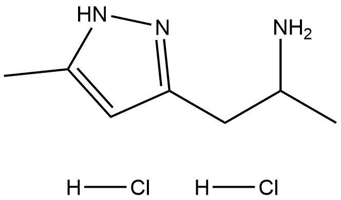 1-(5-methyl-1H-pyrazol-3-yl)propan-2-amine dihydrochloride Structure