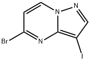 Pyrazolo[1,5-a]pyrimidine, 5-bromo-3-iodo- Structure